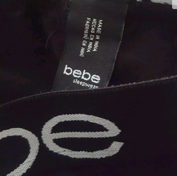 NWT BEBE SLEEPWEAR PAJAMA SET (2 PIECES TOP /Short - Picture 8 of 8